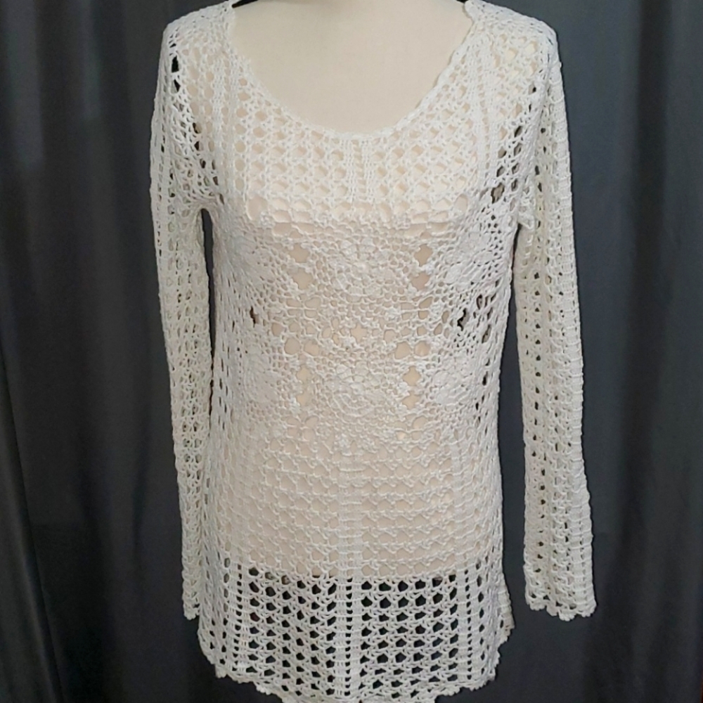 Free people open knit sweater